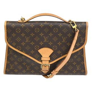 Louis Vuitton Beverly Briefcase Monogram Canvas Brown Canvas Briefcase Bag (Pre-Owned)