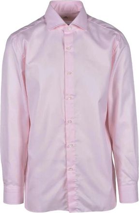 LUIGI BORRELLI NAPOLI Cotton Shirt - Pink