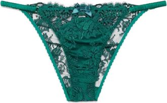Agent Provocateur Solanna Slip - Dames - Onderbroek - Groen - XL - Katoen - Ondergoed