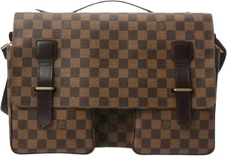 Louis Vuitton Pre-owned Cross Body Bags, male, Brown, Size: ONE SIZE Pre-owned Damier Canvas Shoulder Bag