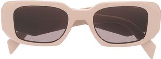 Prada Symbole square-frame sunglasses - unisex - Acetate - 49 - Neutrals