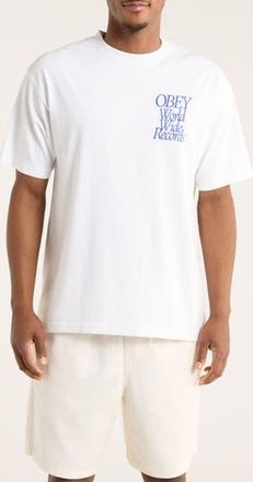 Obey Worldwide Records Graphic T-Shirt in Pigment Vintage White at Nordstrom Rack, Size X-Small