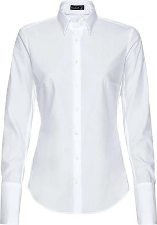 van Laack Stijlvolle Blouse - Dames - Overhemden - Wit - 2XL - Overhemden