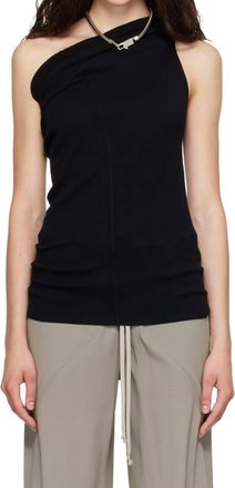 Rick Owens Athena Cashmere Blend Top In Black