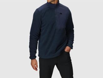 Outdoor Research Polartec 200 1/2 Zip Fleece Pullover In Dark Navy Heather