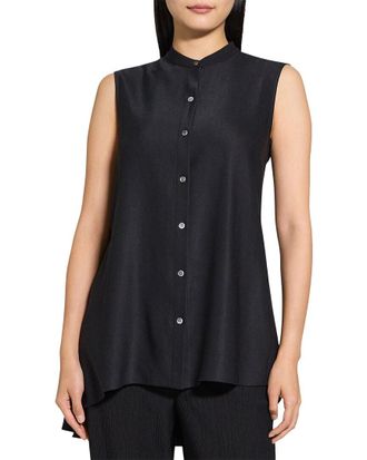 Theory Sleeveless Tunic Linen-Blend Dress