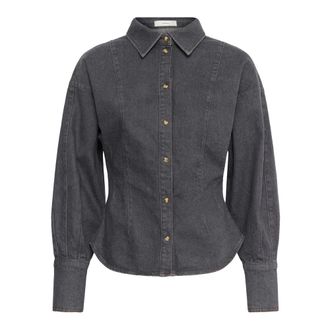 Inwear Denim Shirt - Dames - Blouses & Shirts - Grijs - Maat: XS Denim