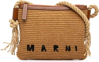Marni Pre-owned Marni Raffia Logo Crossbody Ladies 6KOQ7E6KAAK6EMJI