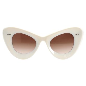 Valentino Pre-owned Womens Garavani VLogo VA4090 Cat-Eye Sunglasses in Ivory Acetate - One Size