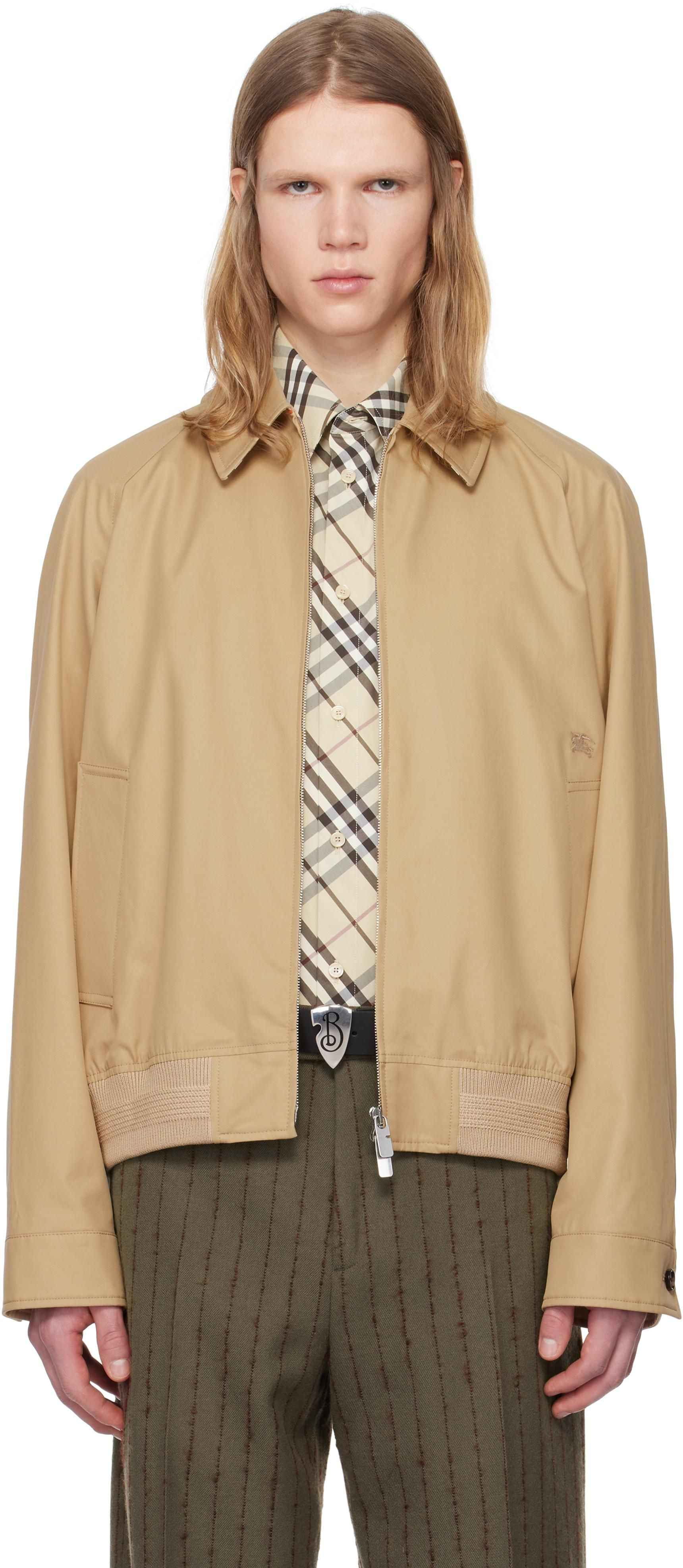 ジャケット BURBERRY Embroidered Polyester Blend Bomber Jacket Burberry Embroidered polyester blend bomber jacket
