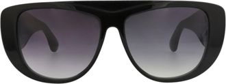 Alaia Shield-Frame Acetate Sunglasses