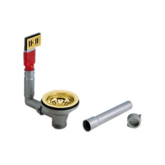 Lira Desag&uuml;e De Cesta Con Rebosadero Rectangular, Di&aacute;metro 90 Mm, Acabado En Bronce Satinado