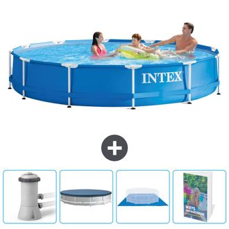 Intex Piscina Con Estructura Redonda - 366x76 Cm - 7-piezas Scb117