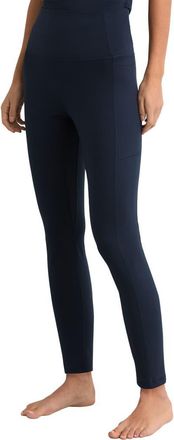 Reiss Lennie High Waist Leggings in Navy at Nordstrom, Size X-Small