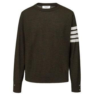 Thom Browne Crewneck Sweatshirt Vier Bar Stripe