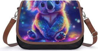 Generic Cute Koala Bear Colorful Small Womens Crossbody Bags Shoulder Handbag with Adjustable Strap for Travel