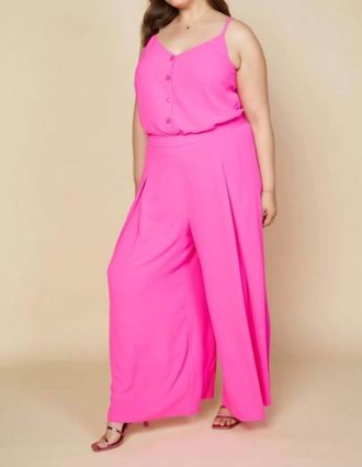 Skies Are Blue Clothing Ultra Pink Palazzo Pants