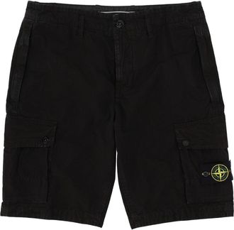 Stone Island Cargo-Shorts mit Logo-Aufn&auml;her