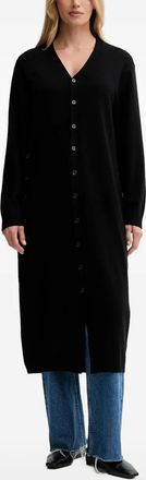 Isabelle Blanche Button-up vestjas met V-hals - Zwart