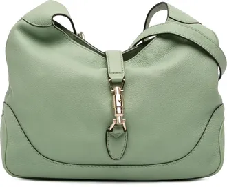 Gucci Green Calfskin Jackie O Bouvier Crossbody