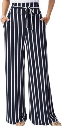 Joseph Ribkoff Stijlvolle Zwarte Wijde Broek - Dames - Wijde Broeken - Blauw - XL - Broeken