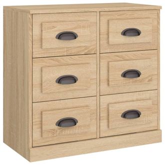 Berkfield Home Sideboard Sonoma Oak 70x35.5x67.5 cm Engineered Wood in Light Tan