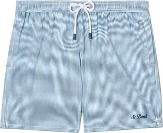 MC2 Saint Barth Patmos Zwemshorts - Heren - Strandmode - Blauw - S - Polyester - Badmode