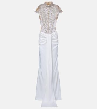 Clio Peppiatt Zsa Zsa embellished gown