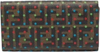Fendi Pre-owned Wallets, female, Brown, Size: ONE SIZE Pre-owned Canvas Wallet