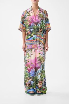 Camilla Oversized Shirt With Pocket in Turkish Delight at Nordstrom, Size X-Small