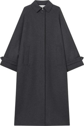 Mark Kenly Domino Tan Single-Breasted Coats - Dames - Mantel - Grijs - S - Jassen