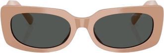 Jimmy Choo London Grey Rectangular Ladies Sunglasses JC5029U 501987 54
