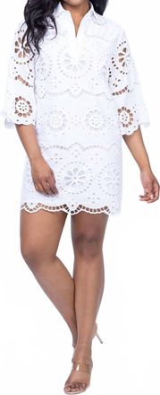 Tyler B&ouml;e Penny Eyelet Tunic In White