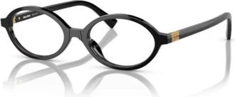 Miu Miu Vista Stijlvol Model Zonnebril - unisex - Brillen - Zwart - 50 MM - Accessoires