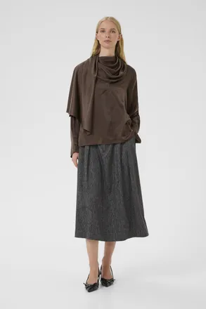 Karen by Simonsen Blouse met lange mouwen KBBlanca Feminine brown