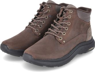 Skechers Mens Pollard Waylon Slip-ins Relaxed Fit Boots - Cocoa - UK 8