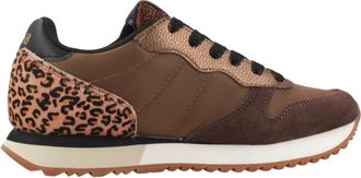 Sun 68 Stargirl Animal - Dames - Sneakers - Bruin - 37 EU - Leer - Schoenen