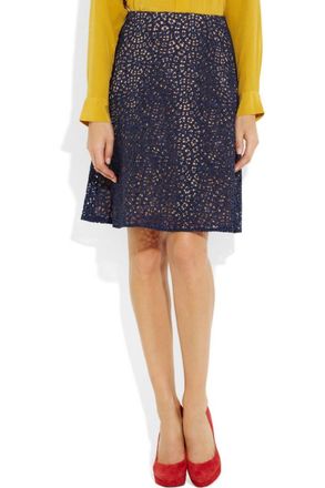Carven Cotton-Blend Lace Skirt Size XS