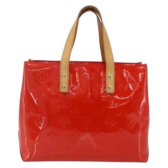 Louis Vuitton Reade Monogram Vernis Red Patent_Leather Handbag (Pre-Owned)