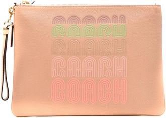 Coach Envelope Clutch - Dames - Clutches - Roze - ONE Size - Leer - Tassen