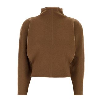 Max Mara Giglio Turtleneck - Dames - Truien - Bruin - Maat: M Zijde