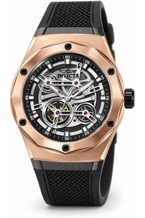 Invicta Speedway 51118 Herenhorloge - Quartz Uurwerk - Plastic met Zilveren Wijzerplaat - 45 mm