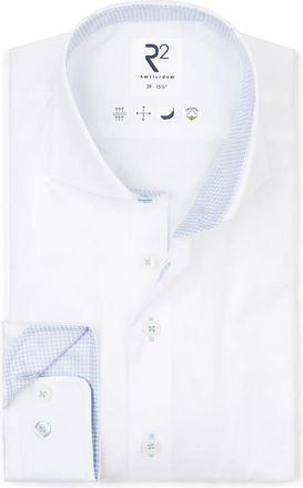 R2 Amsterdam Formal Shirt - Heren - Zakelijke Overhemden - Wit - L - Overhemden