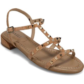 Vaneli Becky Studded Sandal in Natural at Nordstrom, Size 7.5