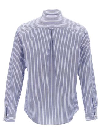 Valentino Garavani Striped Cotton Shirt - Blue
