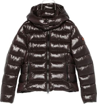 Save The Duck Quilted Jacket With Hood And Cropped Fit