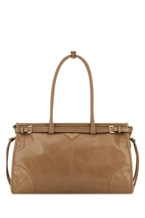 Prada Brown logo Shoulder Bag