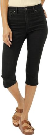 Silver Jeans Co Isbister Modern Capri Jeans in Black at Nordstrom, Size 31