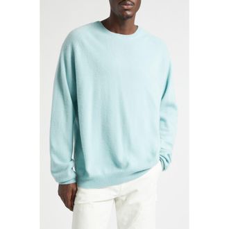 Frenckenberger Cashmere Crewneck Sweater in Cloud Blue at Nordstrom, Size X-Large