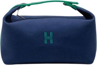 Herm&egrave;s Pre-owned Mini Bags, female, Blue, Size: ONE SIZE Pre-owned The Bride-A-Brac Travel Case